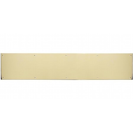 Brass Accents 8 in. x 30 in. Kick Plate Polished Brass-Aluminum Screw Mount A09-P0830-628